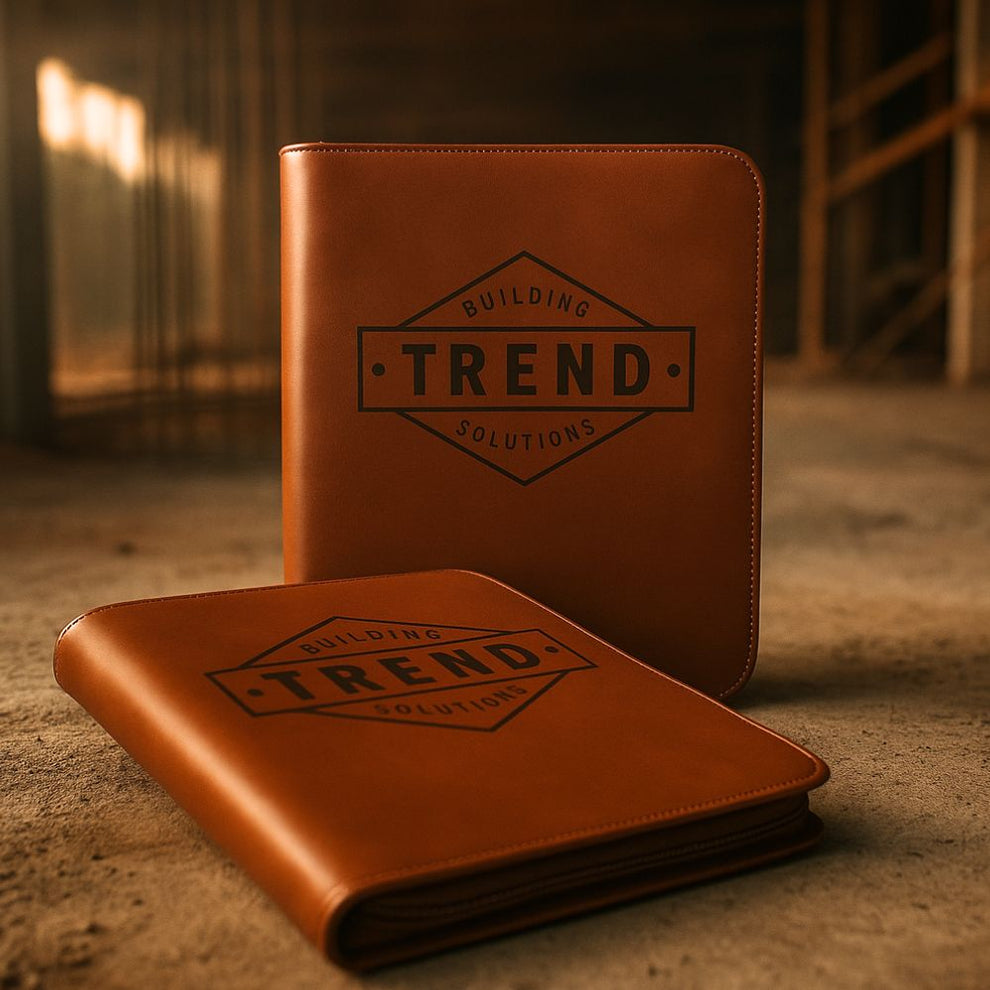 Tradie Leather Work Folder | Durable Organiser for Professionals ...